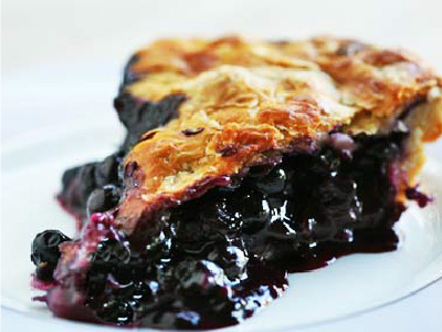 Barbecue Peach & Blueberry Pie with Rosé